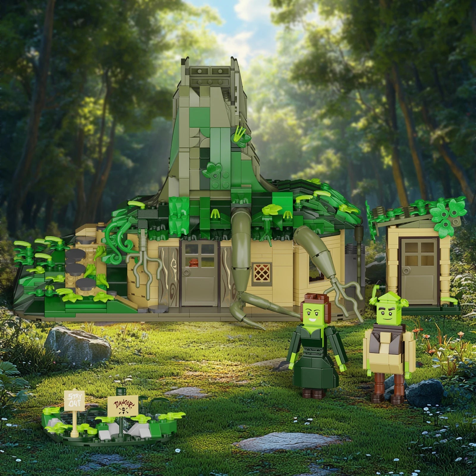 Swampy Treehouse Building Block Set - Fun Toy for Kids and Adults - silverfoxgoods